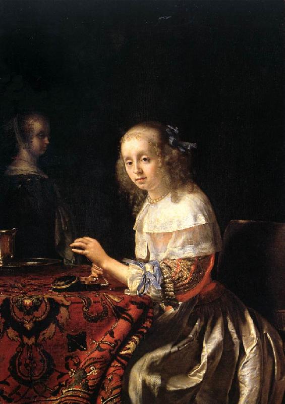 MIERIS, Frans van, the Elder The Lacemaker China oil painting art